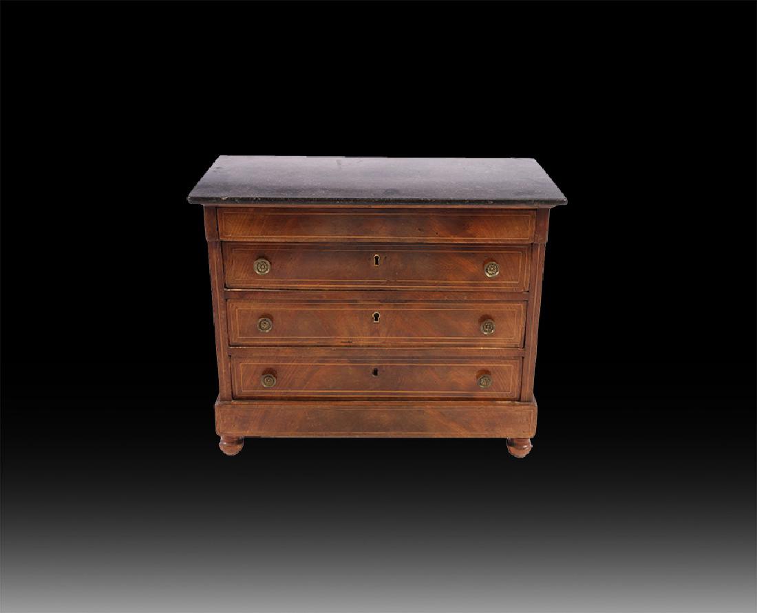 19TH CENT. FRENCH SALESMAN SAMPLE COMMODE (1 of 4)