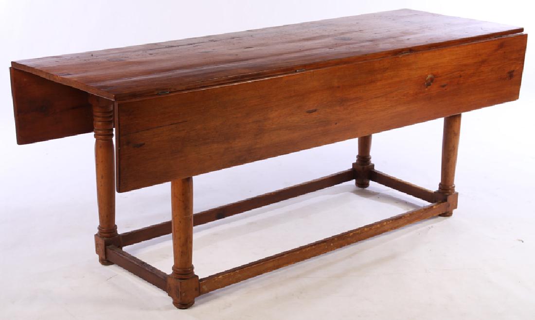 ANTIQUE PINE DROP LEAF TABLE WITH 2 DROP SIDES (1 of 5)