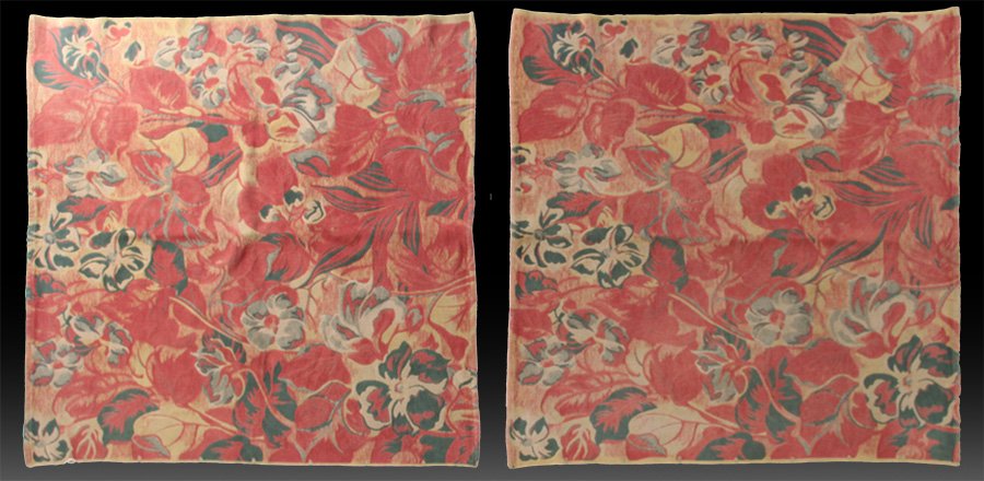 LOT 2 FRENCH WOVEN COTTON AREA RUGS (1 of 4)