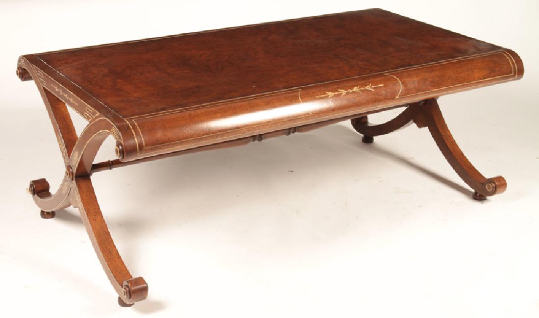 LABELED BAKER REGENCY STYLE COFFEE TABLE (1 of 5)