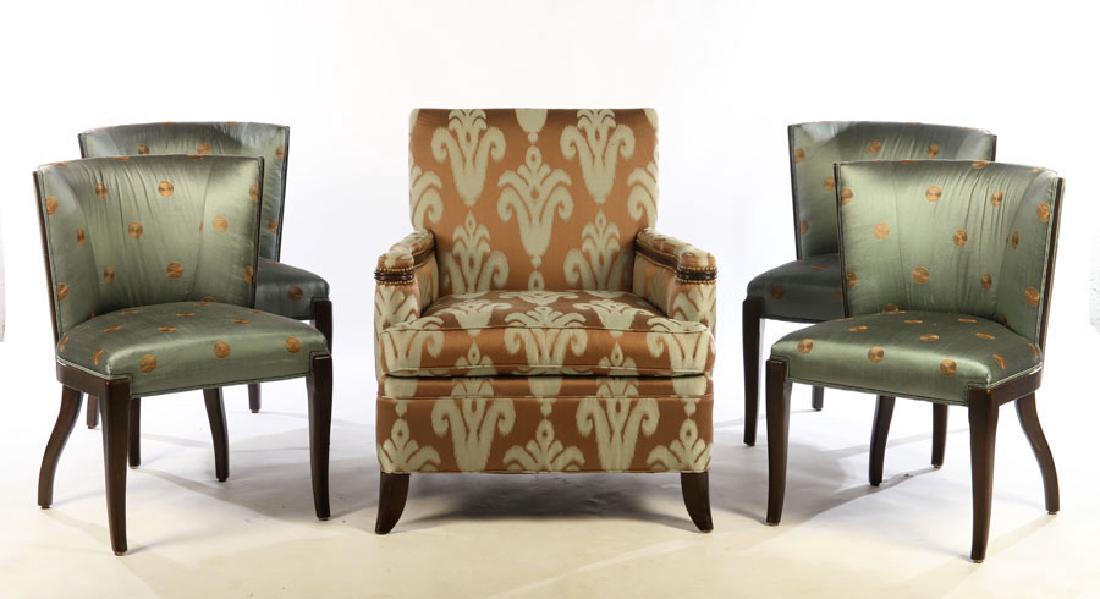 SET 4 FERGUSON COPELAND UPHOLSTERED CHAIRS (1 of 5)