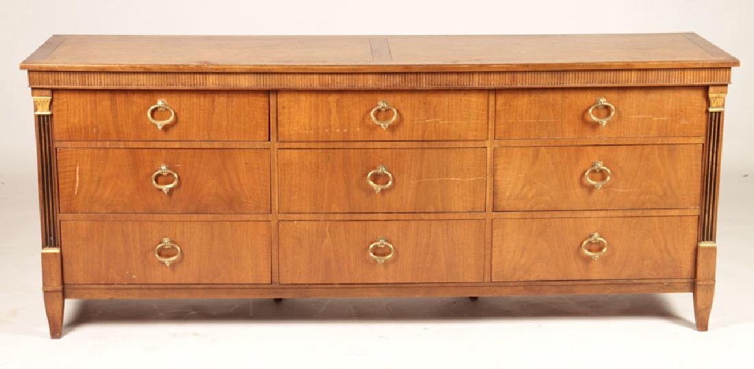 BAKER LABELED  LONG CHEST OF NINE DRAWERS (1 of 5)