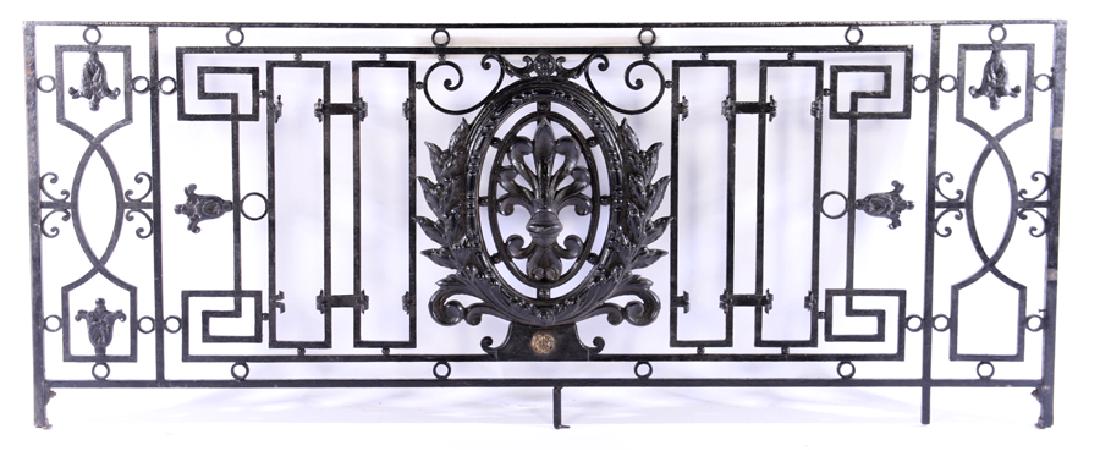CAST WROUGHT IRON BALCONY PANEL 1900 (1 of 3)