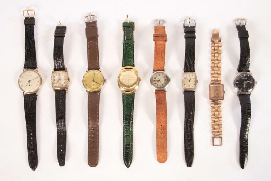 8 VINTAGE WATCHES INCLUDING ELGIN, BULOVA, C.1960 (1 of 7)