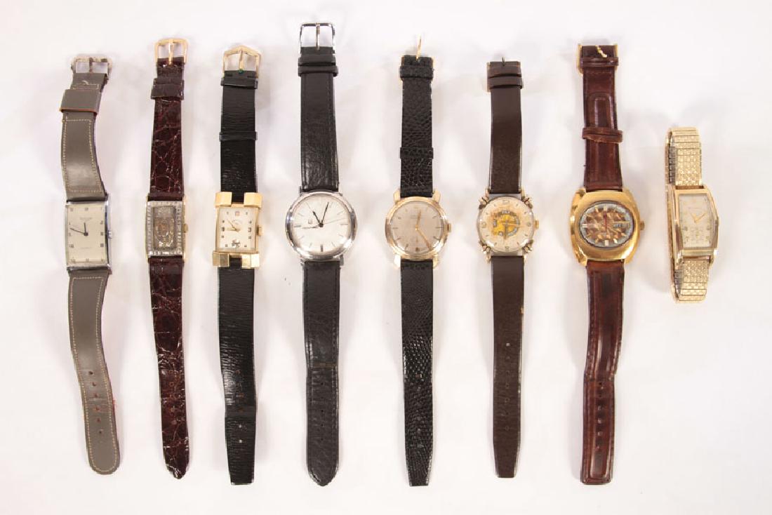 8 VINTAGE WATCHES: ELGIN, GRUEN AND BULOVA C.1940 (1 of 7)
