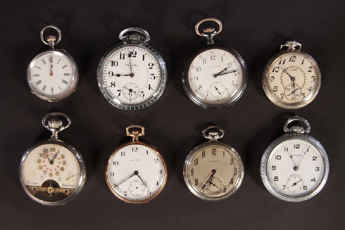 8 ANTIQUE POCKET WATCHES HOWARD HAMILTON C.1930 (1 of 5)