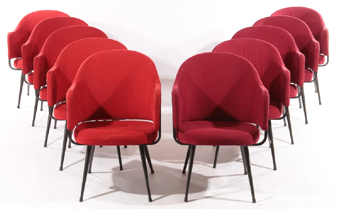 TEN ITALIAN MODERN DINING CHAIRS 1970 (1 of 5)