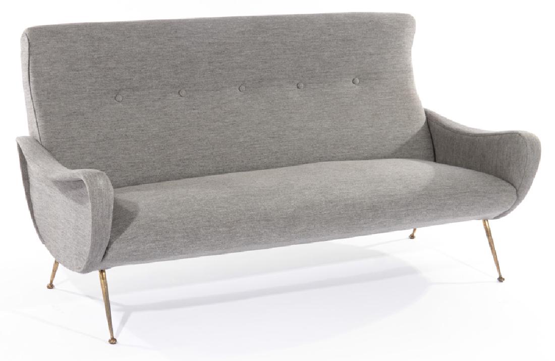 ITALIAN MODERN UPHOLSTERED SOFA MARCO ZANUSO 1960 (1 of 4)