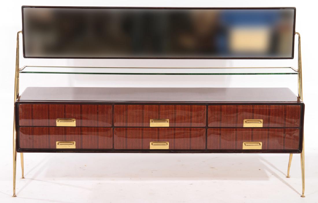 ITALIAN ROSEWOOD SILVIO CAVATORTA DRESSER 1950 (1 of 6)