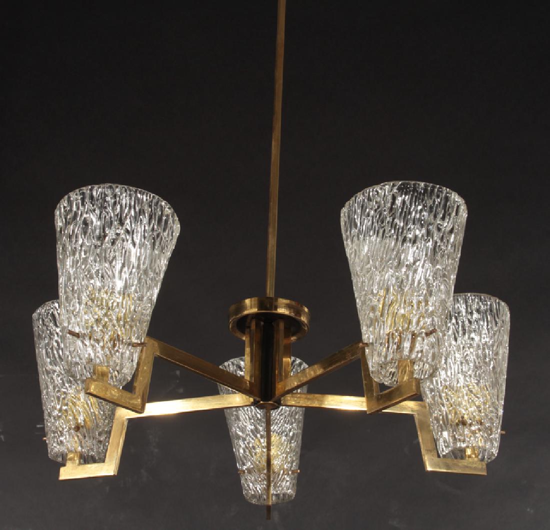 ITALIAN MID CENTURY MODERN 4 ARM CHANDELIERS 1970 (1 of 6)