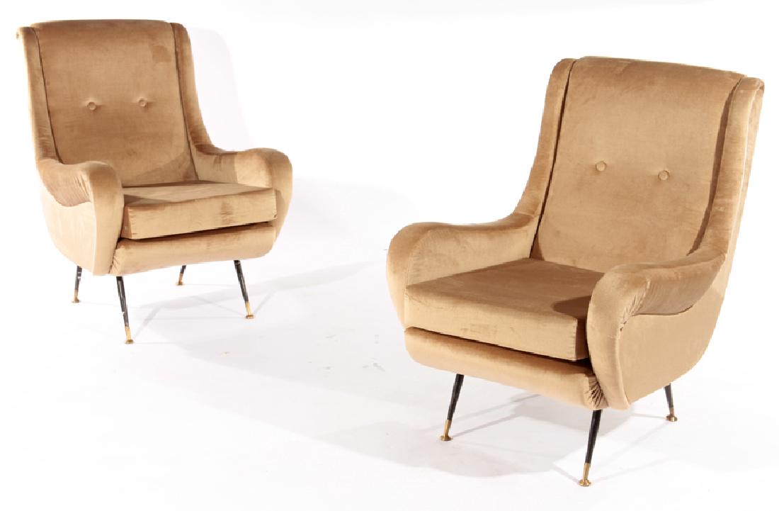 ITALIAN RADICE UPHOLSTERED CHAIRS 1960 (1 of 5)