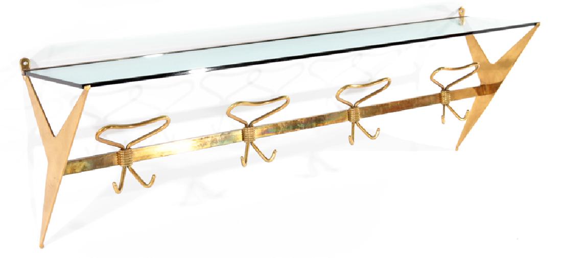 ITALIAN BRASS CLOTHING RACK FONTANA ARTE 1960 (1 of 4)