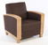 PAIR ART DECO CERUSED OAK CLUB CHAIRS 1935 - 2