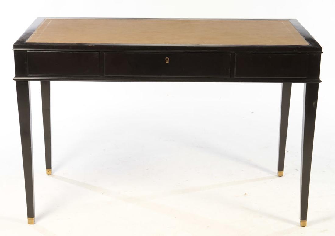 LOUIS XVI EBONIZED WRITING DESK LEATHER TOP 1940 (1 of 5)