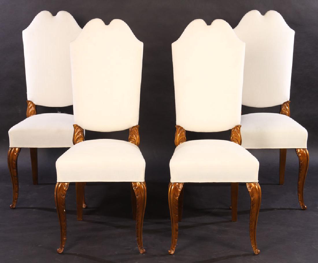 SET OF 4 FRENCH MAISON JANSEN SIDE CHAIRS C.1940 (1 of 5)
