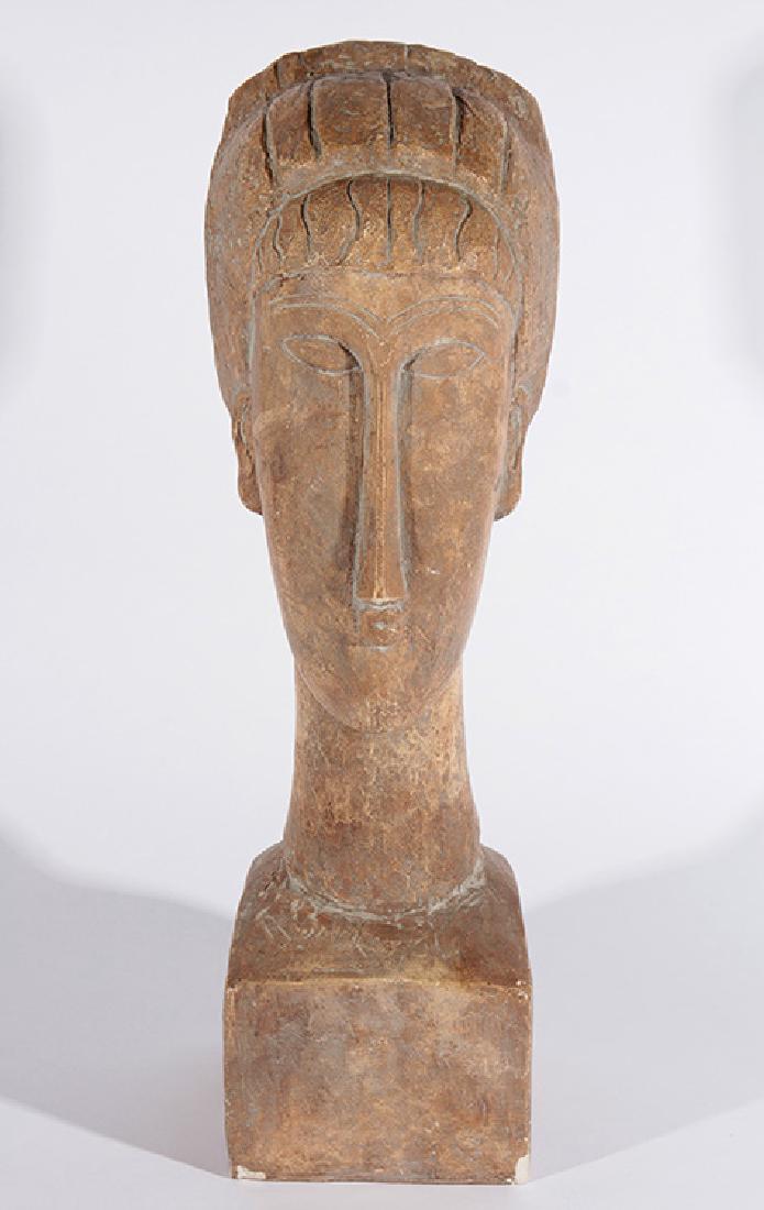 CERAMIC BUST OF FEMALE SIGNED AUSTIN PRODUCTIONS (1 of 8)