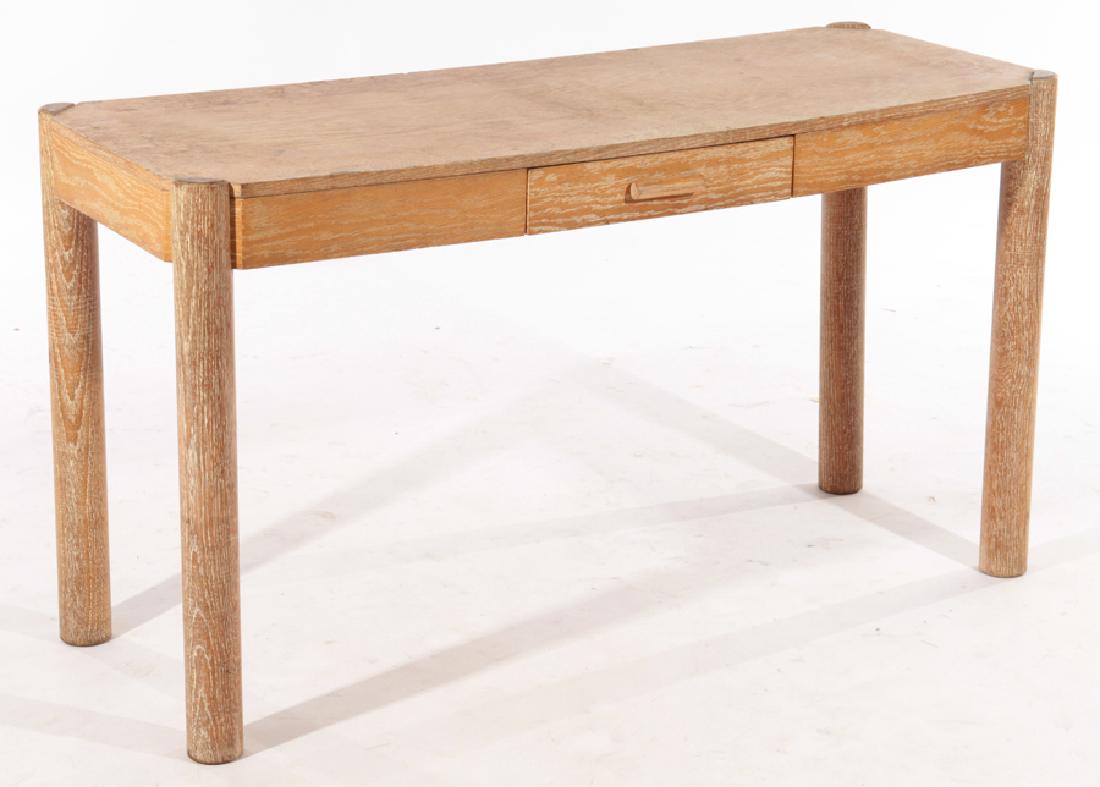 FRENCH CERUSED OAK CONSOLE TABLE 1950 (1 of 5)