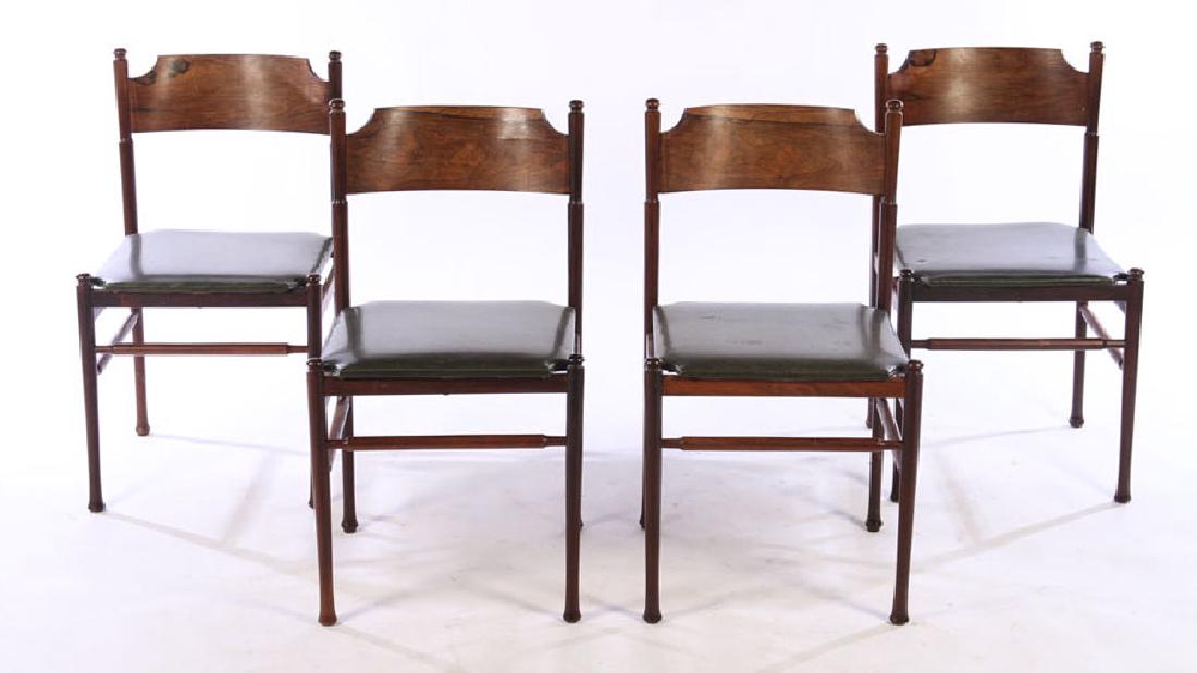 SET 4 GIANFRANCO FRATTINI ROSEWOOD CHAIRS 1955 (1 of 5)
