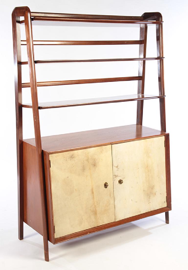 MID CENTURY MODERN OPEN SHELF BOOKCASE 1960 (1 of 6)