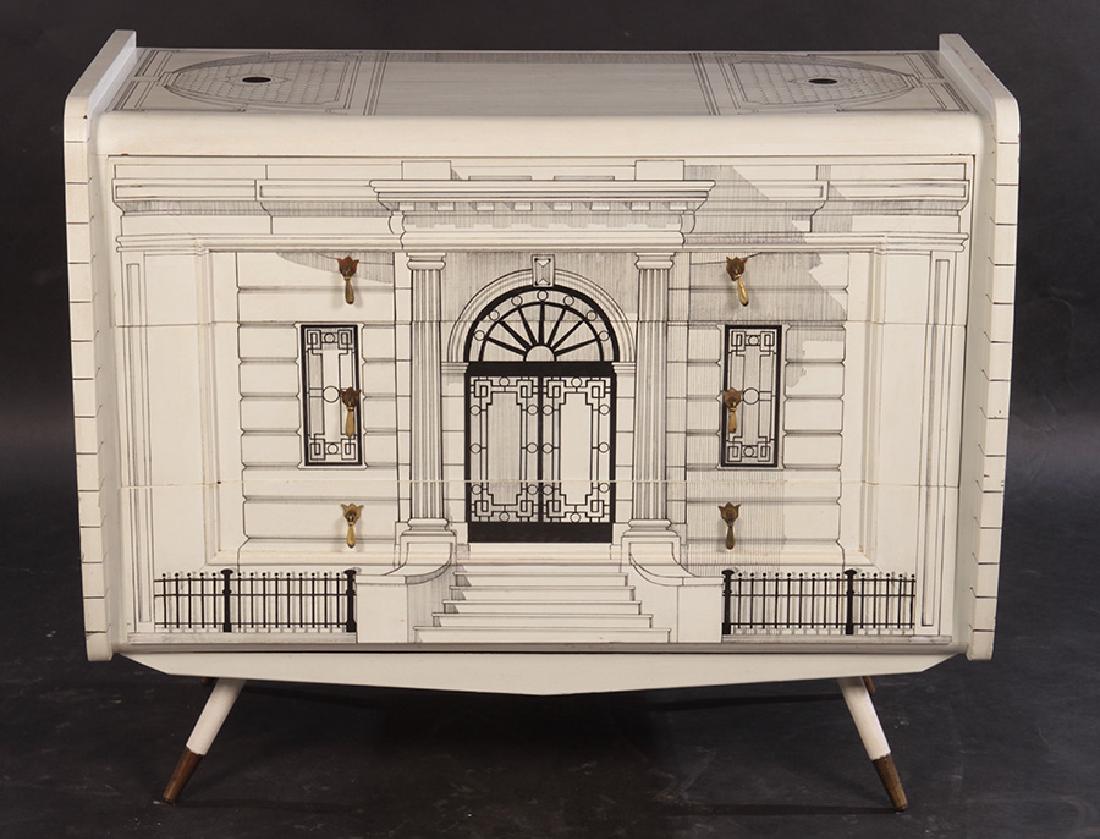 FORNASETTI STYLE FOUR DRAWER COMMODE (1 of 5)