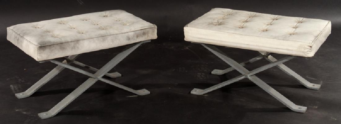 PR CAST STONE IRON BENCHES MIES VAN DER ROHE (1 of 6)
