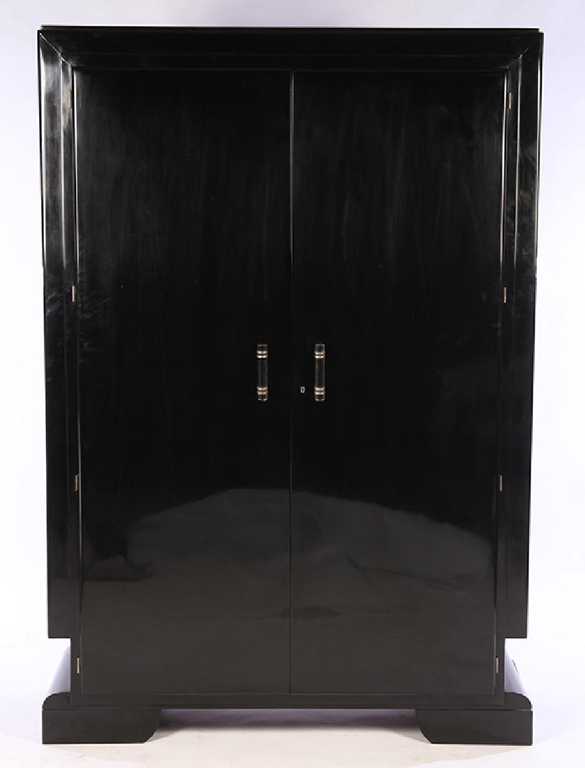 JACQUES ADNET ATTR. LACQUER CABINET C.1930 (1 of 4)