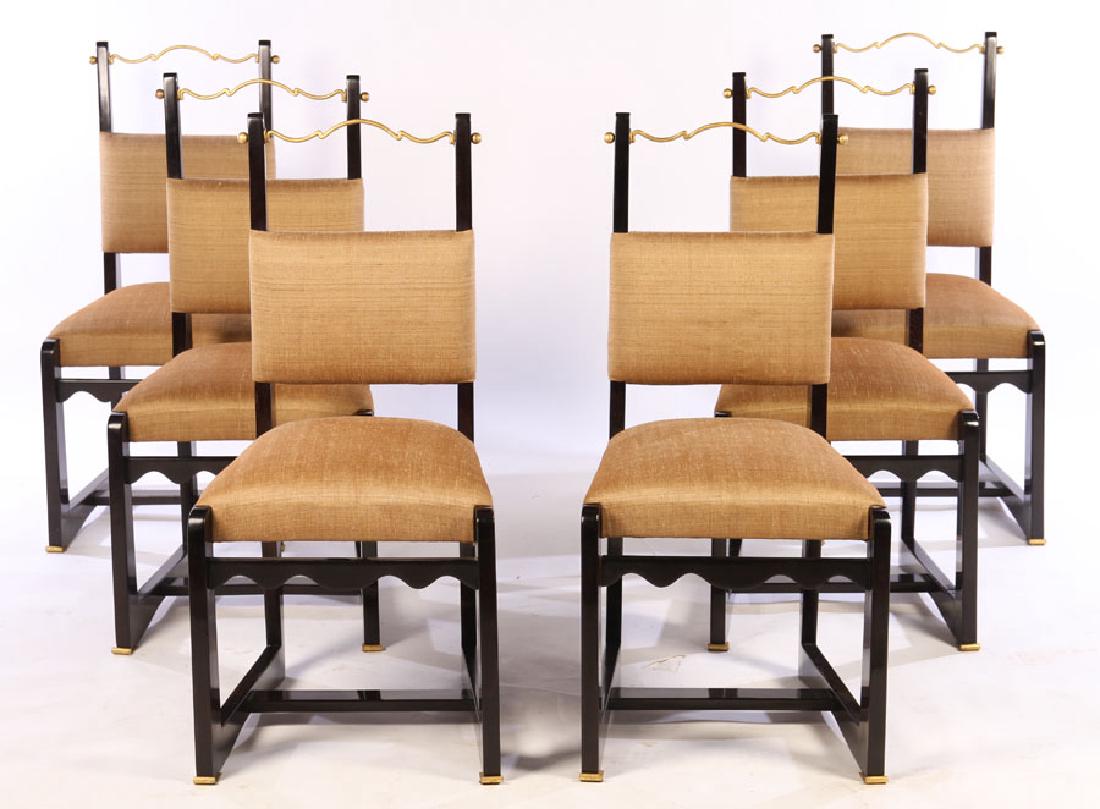 SET OF 6 FRENCH/AUSTRIAN SIDE CHAIRS C.1950 (1 of 5)