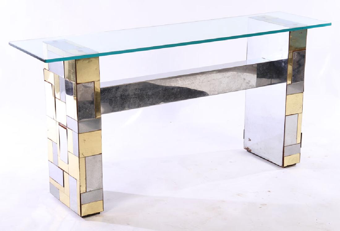 PAUL EVANS PATCHWORK CONSOLE TABLE 1970 (1 of 5)