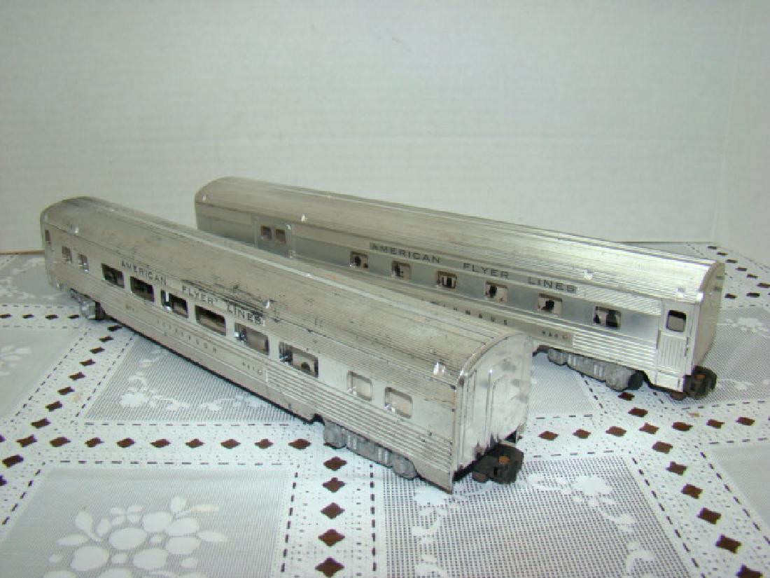 AMERICAN FLYER LINES PULLMAN PASSENGER CARS: AMERICAN FLYER LINES ILLUMINATING PULLMAN PASSENGER CARS- 960 COLUMBUS & 961 JEFFERSON-PLAYED WITH CONDITION- UNTESTED