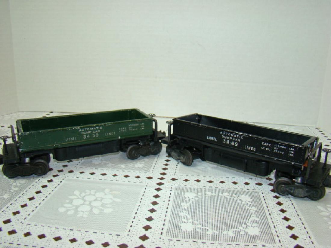 2 LIONEL LINES AUTOMATIC METAL DUMP CARS (1 of 8)
