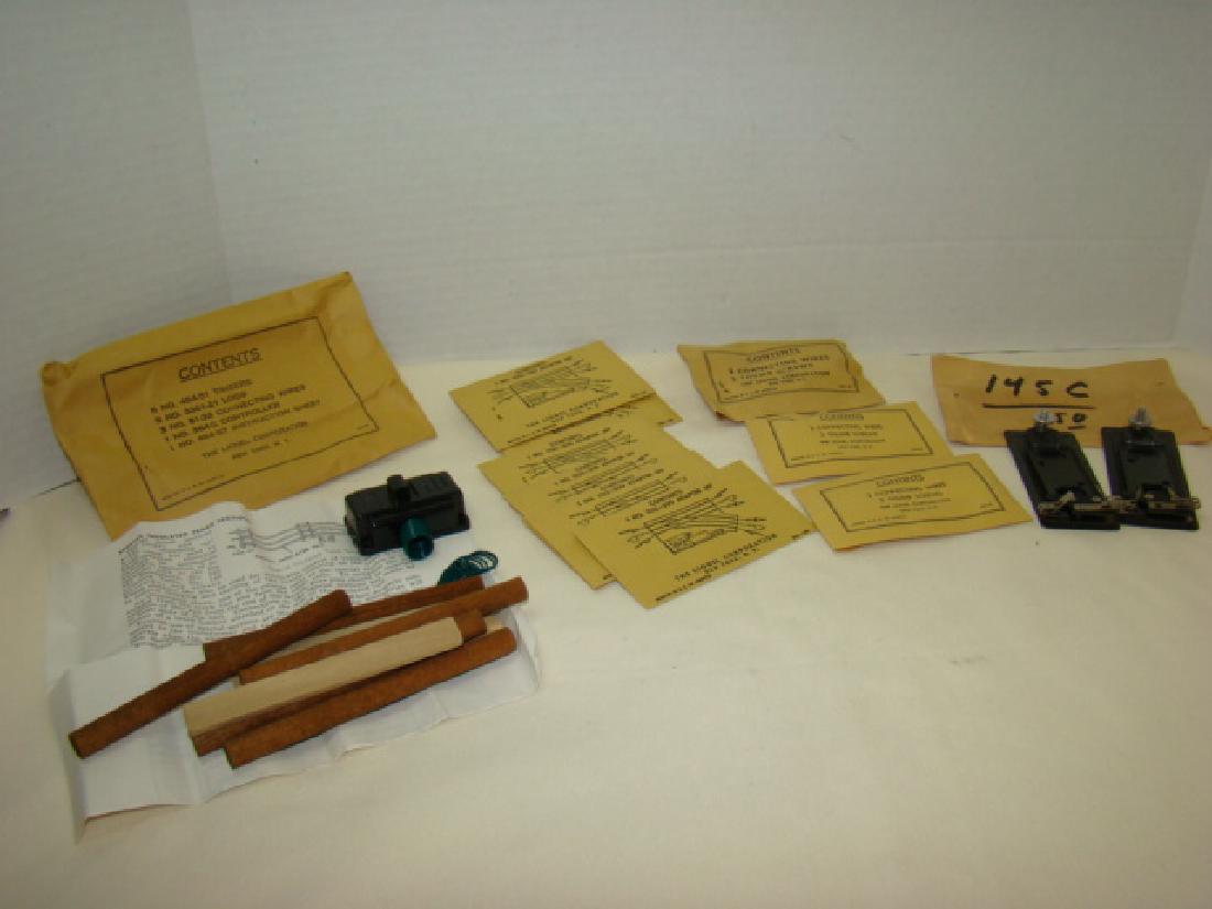 LIONEL ENVELOPE PARTS- SCREWS & WIRES AND MORE: LIONEL ENVELOPE PARTS- SCREWS & WIRES-1122-500 ADAPTER SETS-TIMBER-LUMBER CONTROLLER AND WIRE WITH ENVELOPE 464-51-3361-21-81-32-364C-484-57 AND MACK BROS LIONEL AND AMERICAN FLYER 145C'S-MOST ENVELOP
