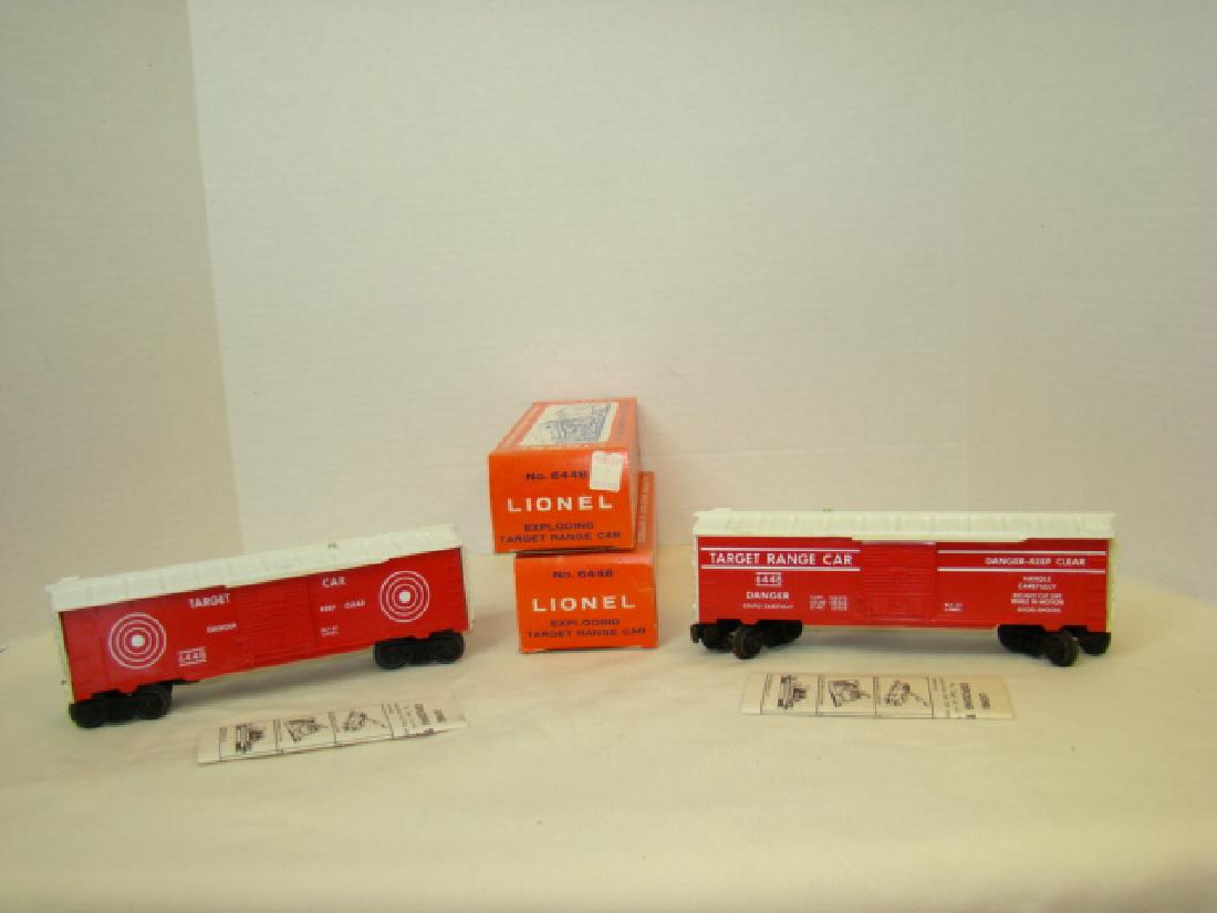 2 LIONEL EXPLODING TARGET RANGE CARS 6448-NIB (1 of 5)