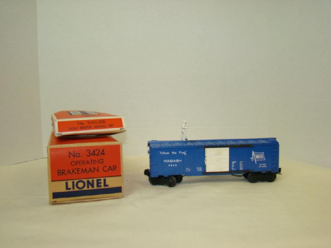 OPERATING BRAKEMAN CAR WITH LOW BRIDGE SIGNAL SET (1 of 4)