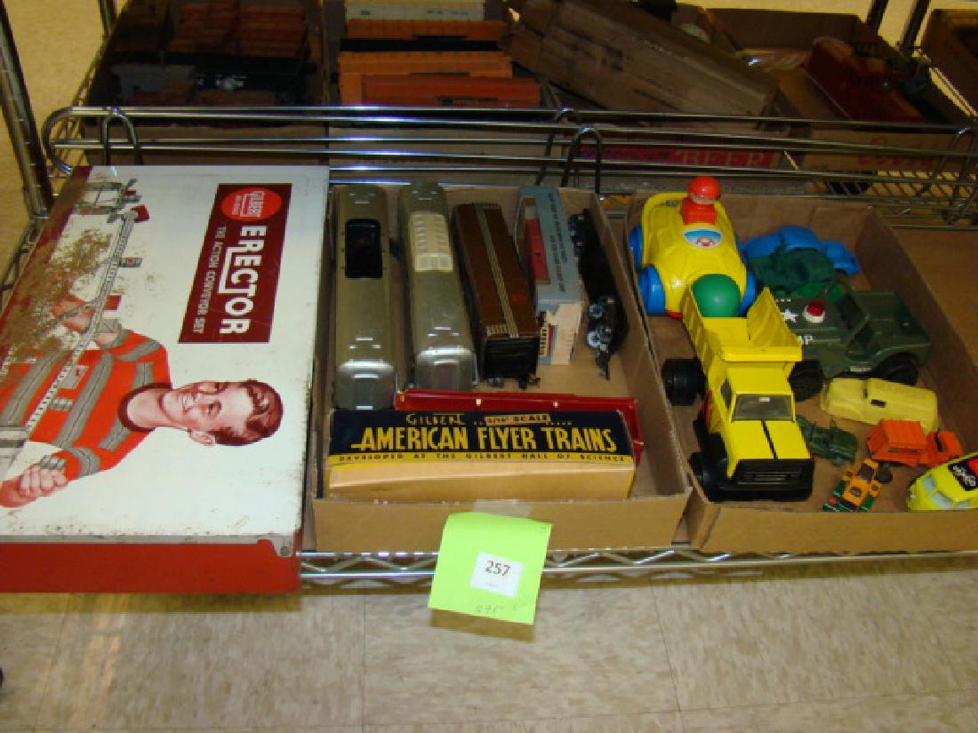 ERECTOR SET-TONKA TOYS AND TRAINS (1 of 3)