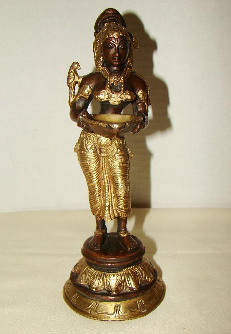 ART DECO STYLE INDIAN STATUE OF WOMAN GODDESS (1 of 8)