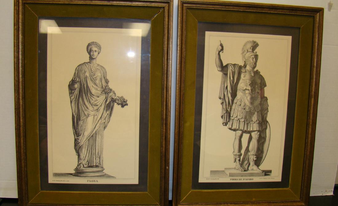 TWO BEAUTIFULLY FRAMED PENCIL DRAWINGS (1 of 6)