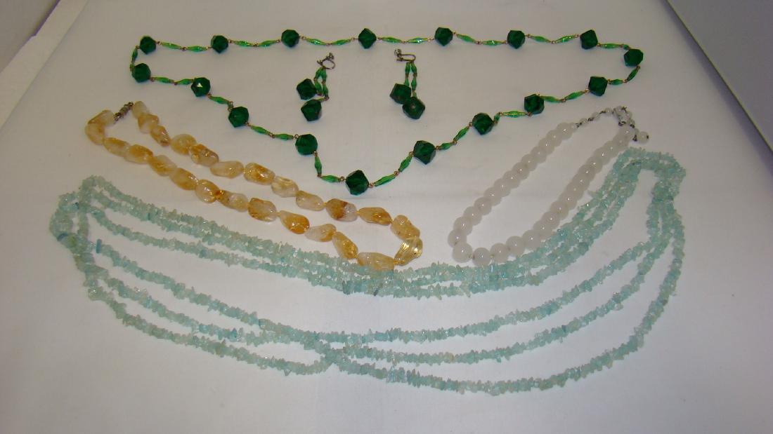 BEAUTIFUL COLORED STONE NECKLACES AND MORE (1 of 9)