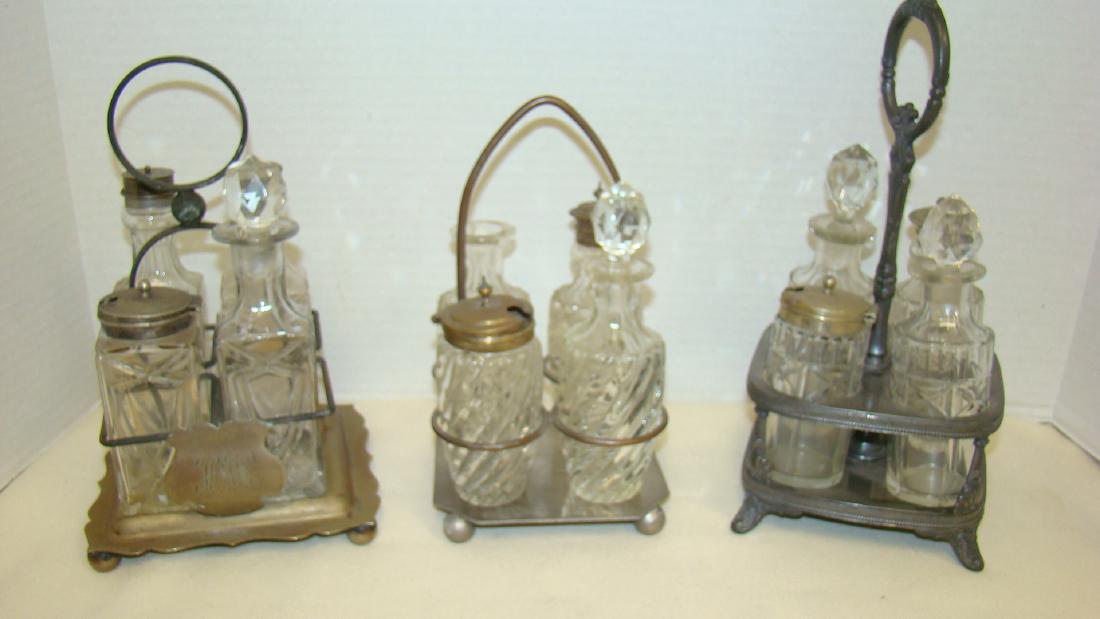 THREE SETS OF VINTAGE CRUET SET (1 of 6)