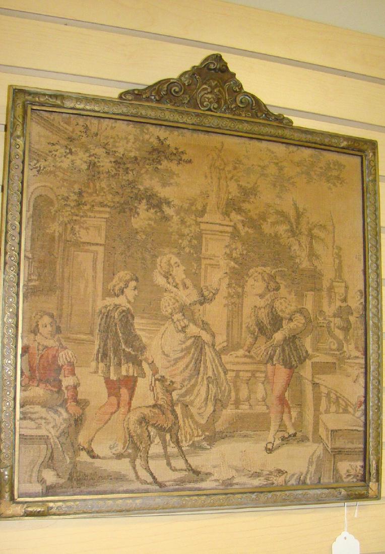 ANTIQUE FRAMED TAPESTRY (1 of 4)