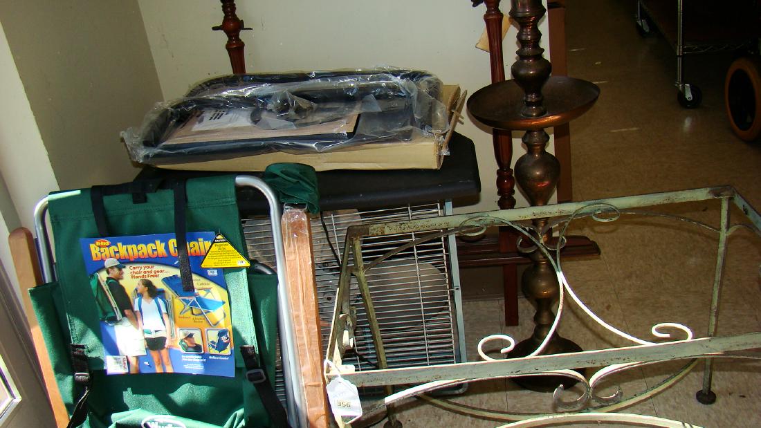 NEW BACKPACK CHAIR-LARGE METAL CANDLESTICK HOLDER (1 of 6)