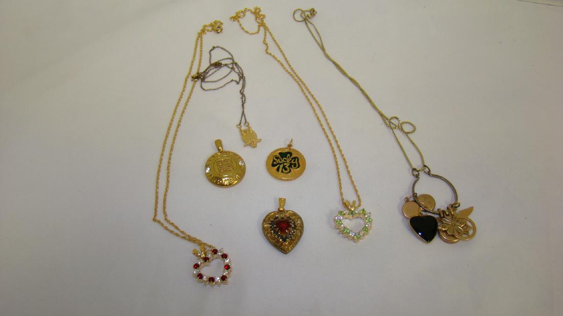 14K GOLD CHARM CHAIN 14K OWL CHARM AND MANY OTHER (1 of 10)