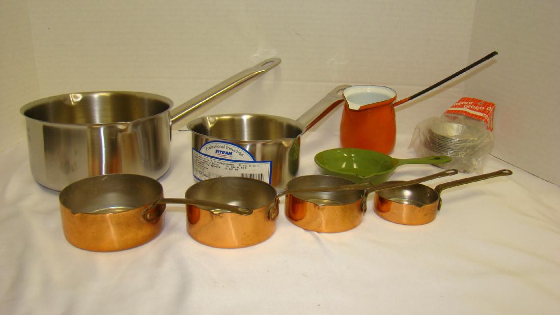 SITRAM SAUCE PANS - COPPER MEASURING CUPS AND MORE (1 of 9)