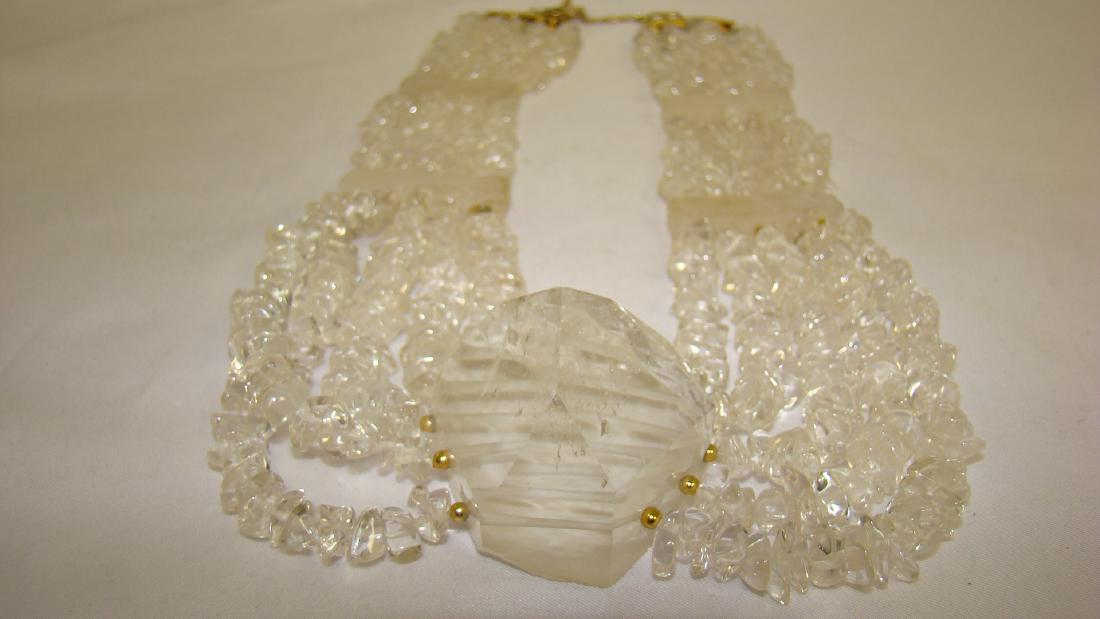 STUNNING CLEAR QUARTZ NECKLACE (1 of 6)