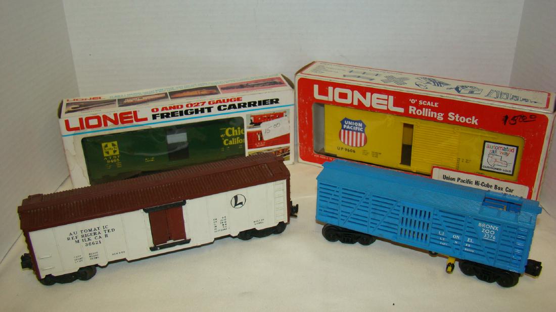 LIONEL TRAINS BOXCARS-ZOO CAR-AUTOMATED MILK CAR (1 of 10)