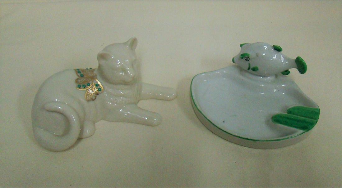 ART DECO FISH ASHTRAY & LENOX CAT (1 of 6)