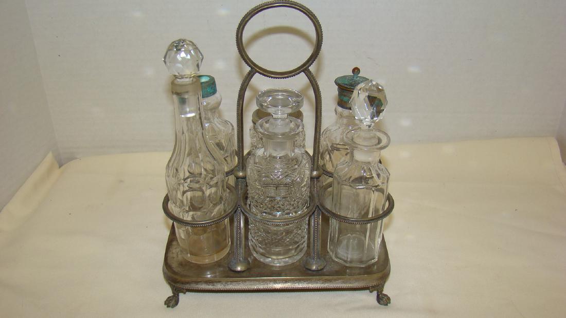 6 PIECE CRUET SET IN CARRIER (1 of 6)