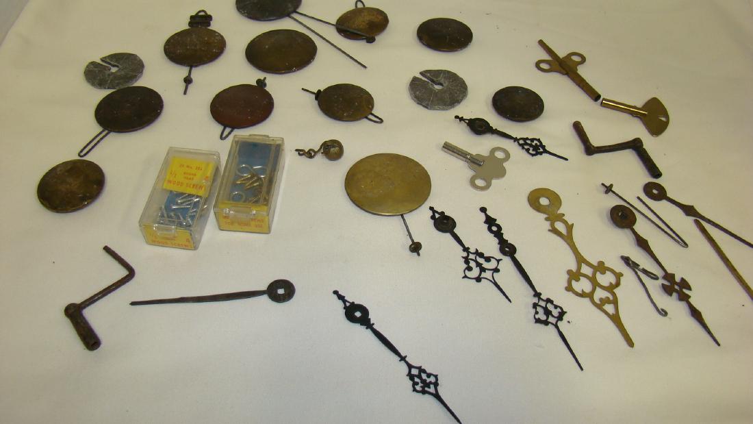 VARIOUS VINTAGE & ANTIQUE CLOCK PARTS (1 of 4)