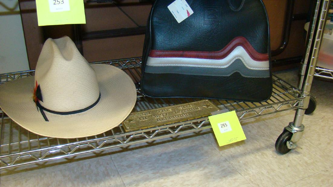 COWBOY HAT-BOWLING BALL AND PLAQUE (1 of 8)