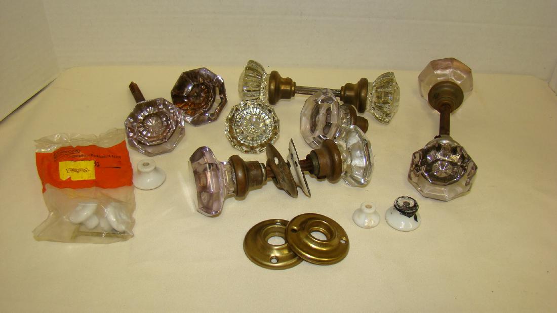 VINTAGE GLASS DOOR KNOBS (1 of 6)