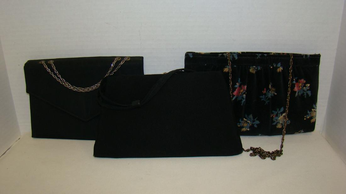 BLACK VINTAGE LADIES EVENING BAGS (1 of 9)
